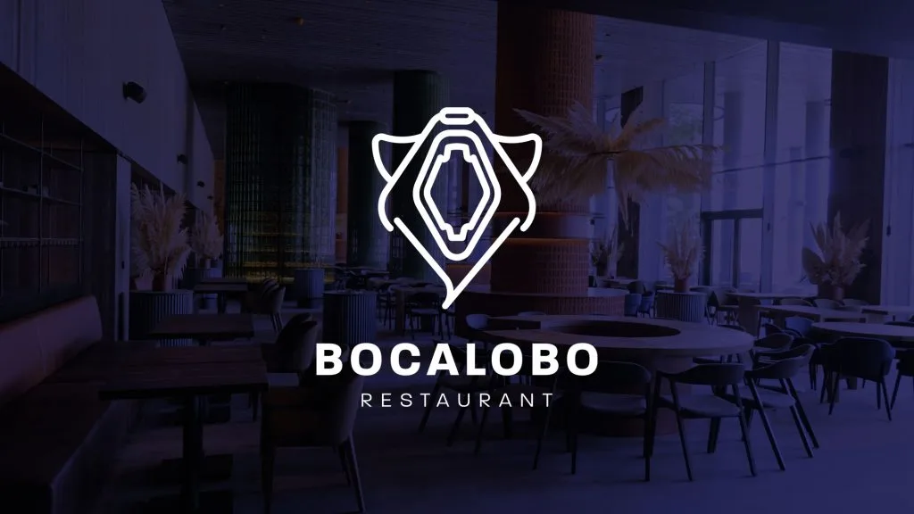 Logotipo del restaurante Bocalobo diseñado por Wabe