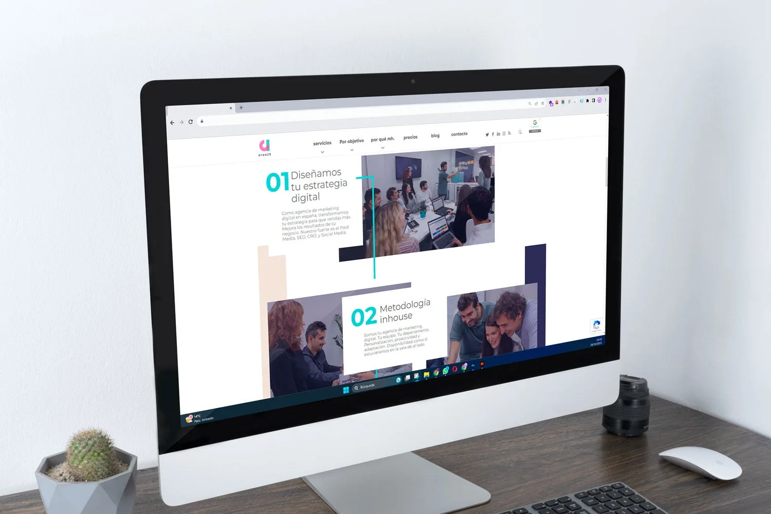 Web corporativa de Area25