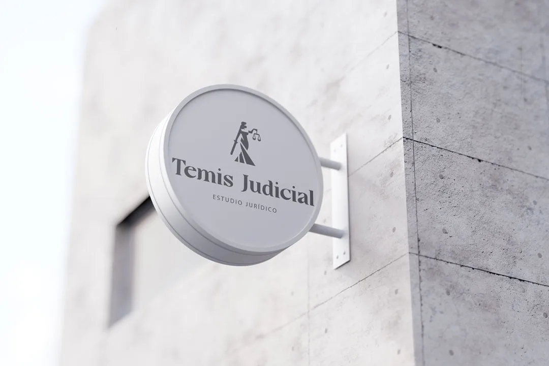 Letrero corporativo de Temis Judicial