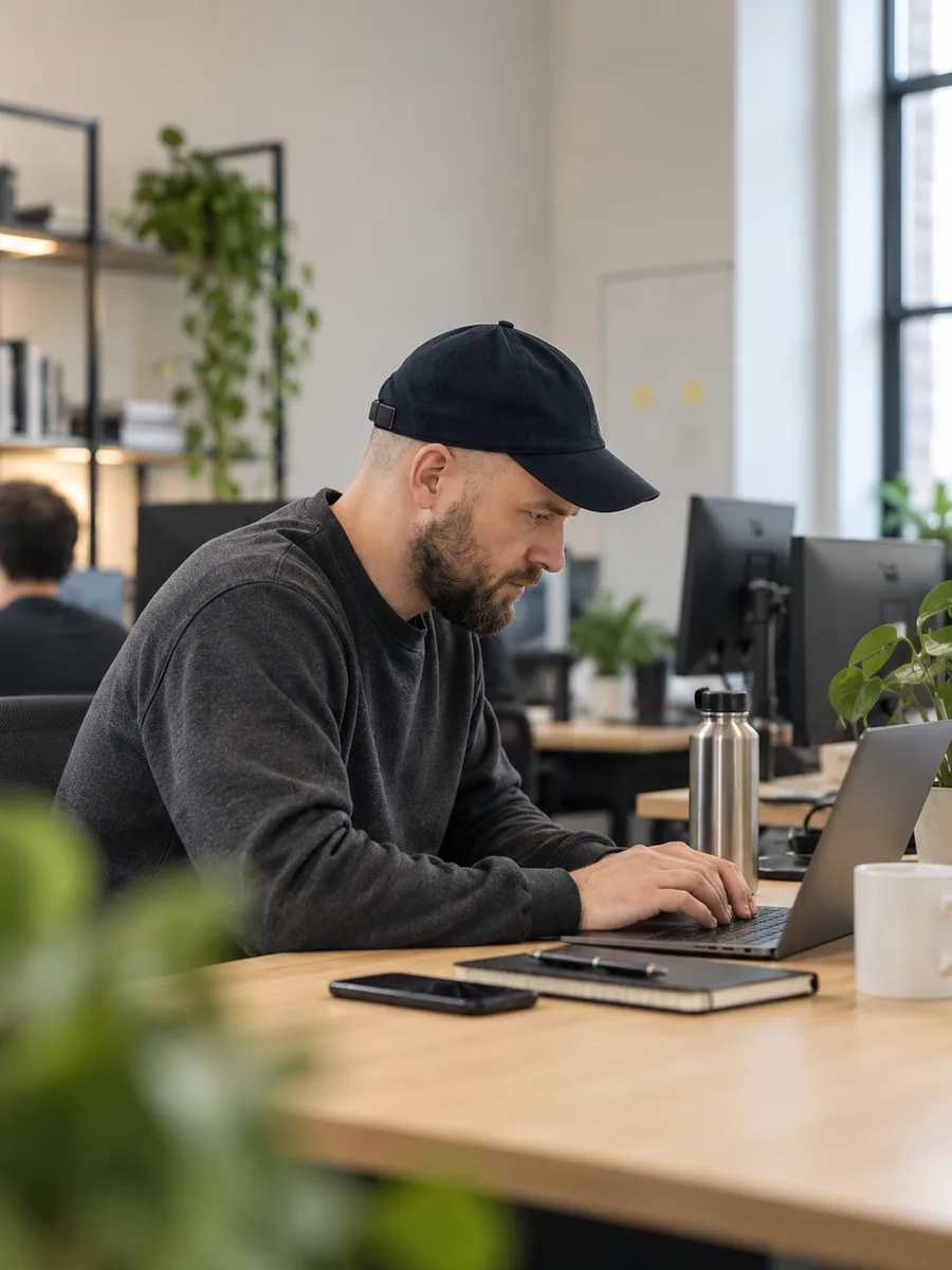 Sesión de trabajo del equipo de la agencia de marketing Wabe